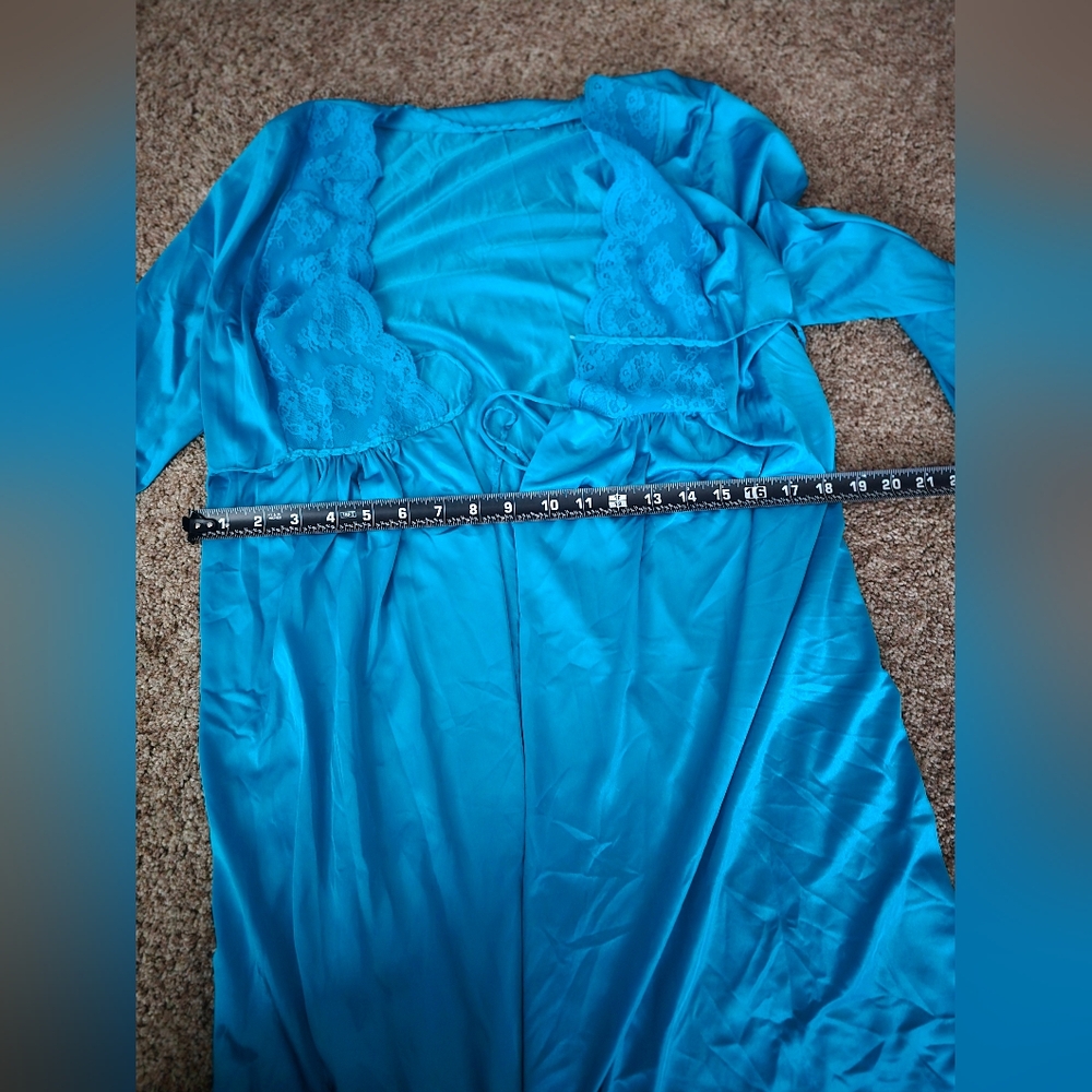 Vintage Gilead dress lingerie and robe, blue. Size xs-s - Picture 5 of 14